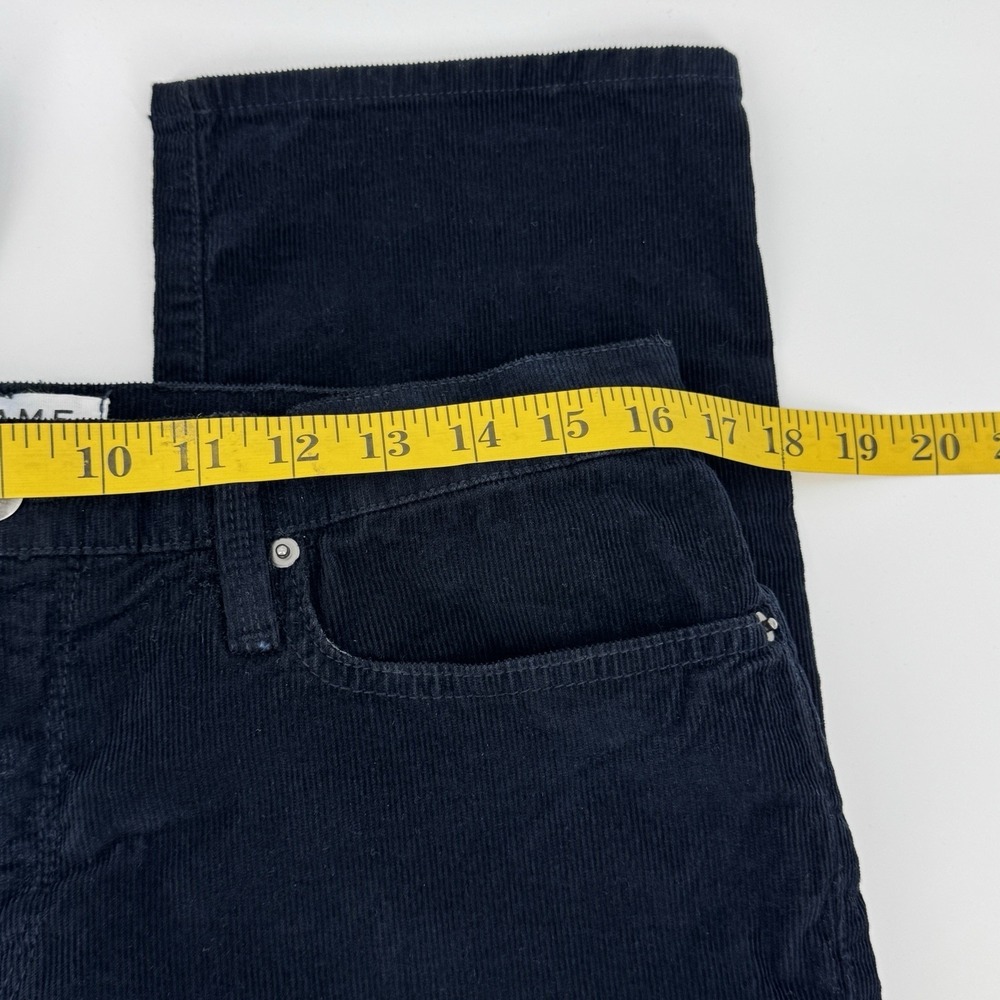 FRAME L'Homme Straight Corduroy Pants Mens 33 Navy Blue Stretch Luxury Designer - Picture 7 of 12